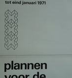 Wim Crouwel # PLANNEN VOOR DE NIEUWMARKT # poster, 1970, nm/B+