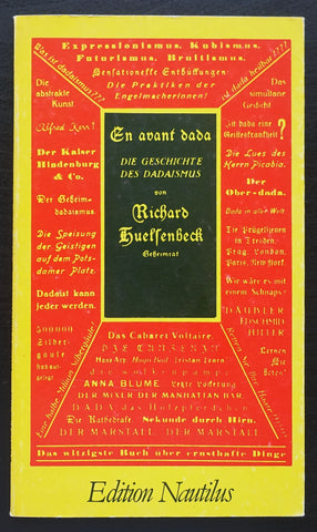Richard Huelsenbeck # EN AVANT DADA # 1976, mint