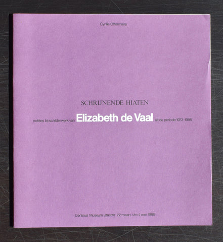 Centraal MUseum Utrecht # ELIZABETH DE VAAL # 1985, nm+