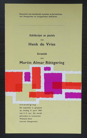 Walserij Oost @ HENK DE VRIES/ RÖTTGERING # 1962, nm
