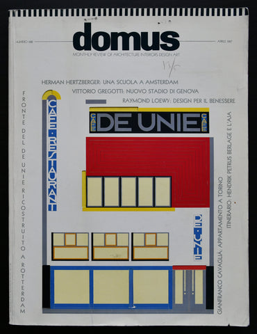 DOMUS, JJP Oud , Loewy # CAFE DE UNIE and BERLAGE in The Hague# 1987, nm