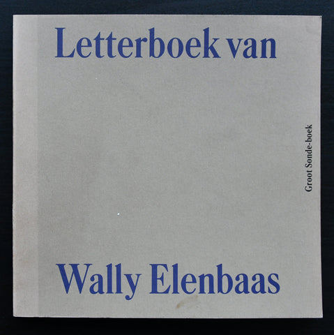 Rotterdamse Kunststichting # WALLY ELENBAAS , Letterboek#1977, nm++