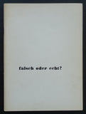 Basel Zurich # FLACH ODER ECHT? # 1953, nm