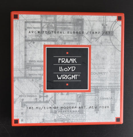 Architectural Rubber Stamp set, MOMA # FRANK LLOYD WRIGHT # 1996, mint