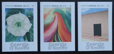 Fondation Beyeler # GEORGIA O'KEEFFE # set of 3 guide books, mint