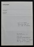 Art & Project # GILBERT & GEORGE, postrcard sculptures # 1980, handwritten, mint--