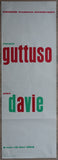 Stedelijk Museum , Willem Sandberg # GUTTUSO & DAVIE # poster,  1962, B