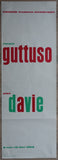 Stedelijk Museum , Willem Sandberg # GUTTUSO & DAVIE # poster,  1962, B