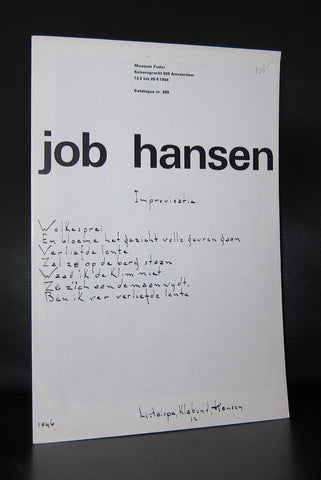 Stedelijk Museum # JOB HANSEN # Improvisatie, Wim Crouwel, nm