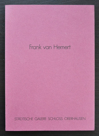 Stadtische Galerie Schloss Oberhausen # FRANK VAN HEMERT # 1990, mint