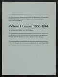 Museum Boymans van Beuningen #WILLEM HUSSEM 1900-1974 # invitation, 1977, nm