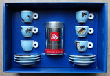 illy collection , 6 espresso cups # INTERNATIONAL FLIGHT NORMA J. # 2001, mint in box