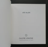 galerie Ariadne # JOE ALLEN # 1988, mint