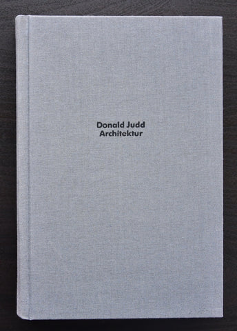 Westfalischen Kunstverein Munster # DONALD JUDD /Architektur # 1989, mint