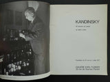 galerie Karl Flinker, Paris , Bauhaus # KANDINSKY # 1977, nm--