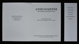 Anthony d'Offay galllery # ANSELM KIEFER # invitation, 1992, mint--