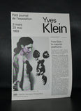 Centre Georges Pompidou # YVES KLEIN , Petit Journal # 1983, nm+