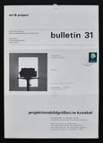 Art & Project # W KNOEBEL, Bulletin 31 # 1970, nm++
