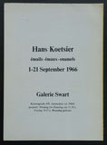 galerie Swart # HANS KOETSIER # 1966, nm
