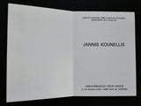 AMELIOBRACHOT # JANNIS KOUNELLIS # invitation card, 1989, mint