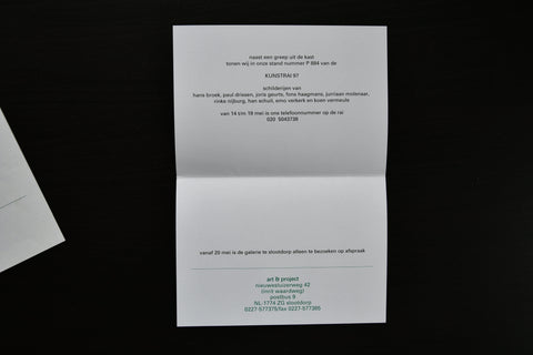 Art & Project , Geurts, drissen ao # KUNSTRAI 97 # 1997, mint