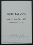 Andre Simoens gallery # WALTER LEBLANC # inviation, 2008, mint