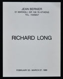 Jean Bernier, Athens # RICHARD LONG # 1989, invitation, mint-