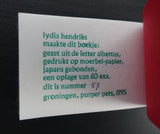 Artist book # LYDIA HENDRIKS, Het jaar van de tuin # incl. 4 prints 1995, mint