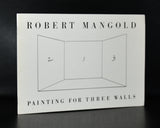 John Weber gallery # ROBERT MANGOLD, painting for three walls# 1980, mint--