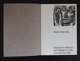 Hans Orlowski # ILLUSTRIERTE BUCHER 1923-1961# 1963, nm, signed numbered