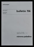 Art & Project # MIMMO PALADINO, Bulletin 114 # 1980, mint