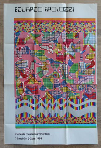 Stedelijk Museum,seriegrafie#EDUARDO PAOLOZZI#Crouwel,1968, vg++/nm--