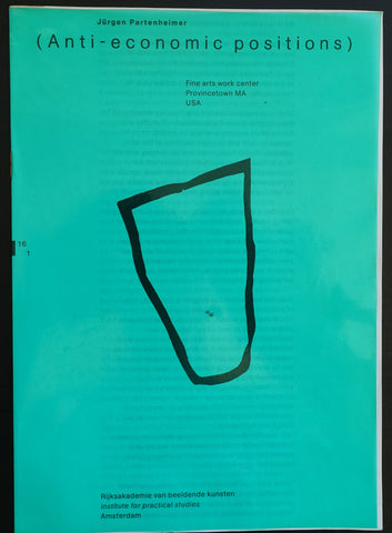 Rijksakademie Amsterdam # JÜRGEN PARTENHEIMER # 1988, nm