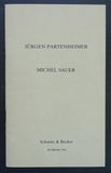 Schmitz & Becker # JÜRGEN PARTENHEIMER / MICHEL SAUER #artistbook, 1983, mint-