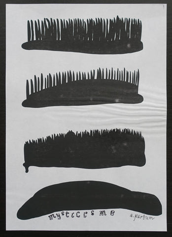 Andrzej Partum # MYSTICISME # ca, 1990, original print/signed , mint-