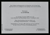 Museum van Hedendaagse Kunst Gent # A.R. PENCK # invitation, 1990, mint
