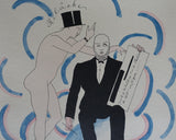 Ronny van de Velde , Dada # PICABIA, LA Sainte Vierge/box # + Pochoirprint Satie, 1993