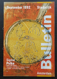 Stedelijk Museum # SIGMAR POLKE + Peter Halley# Bulletin, 1992, mint-