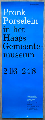 Haags Gemeentemuseum # PRONK PORSELEIN # Koos Staal, 1979, nm+