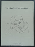 galerie Adrien Maeght # A PROPOS DER DESSIN, Matisse ao # 1985, nm
