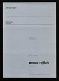 Art & Project # TOMAS RAJLICH # invitation, 1977, nm++