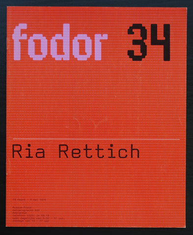 Wim Crouwel / Museum Fodoir # RIA RETTICH # 1976, nm++