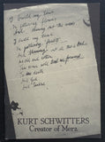 Burkett #KURT SCHWITTERS, Creator of Merz # 1979, mint-