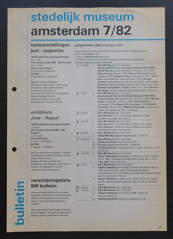 Stedelijk Museum # AGENDA # 1982, nm