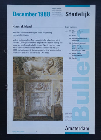 Stedelijk Museum # DECEMBER 1988, Bulletin # 1988, nm+