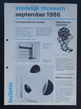 Stedelijk Museum# CORRESPONDENTIE EUROPA, bulletin # 1986, nm