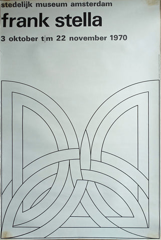 Wim Crouwel , Stedelijk Museum # FRANK STELLA # poster, 1970, B-