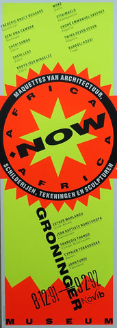 Swip Stolk, Groninger Museum # AFRICA NOW # poster, 1991, mint