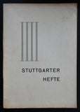 Kunstgewerbeschule Stuttgart # STUTTGARTER HEFTE IIII # 1926, nm