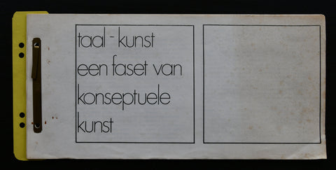 Utrechtse Kring , Kosuth ao # TAAL-KUNST/ Konseptuele Kunst # 1971, nm